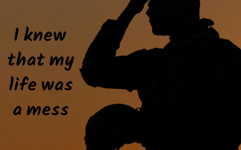 Soldier struggling in life