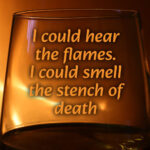 Lord, help me change this life. The Story of Ted Murdock (Cree) glass of whiskey with fire in background